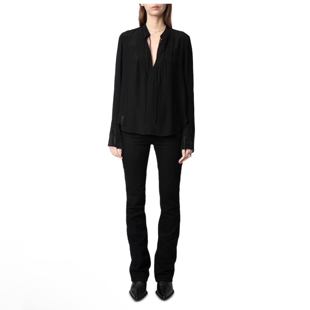 Zadig & Voltaire Taika Soft Strass Top